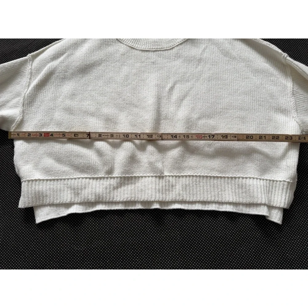 Free People Mock Neck Sweater Sz XS Dolman Festival Oversized Slouchy Rib Knit